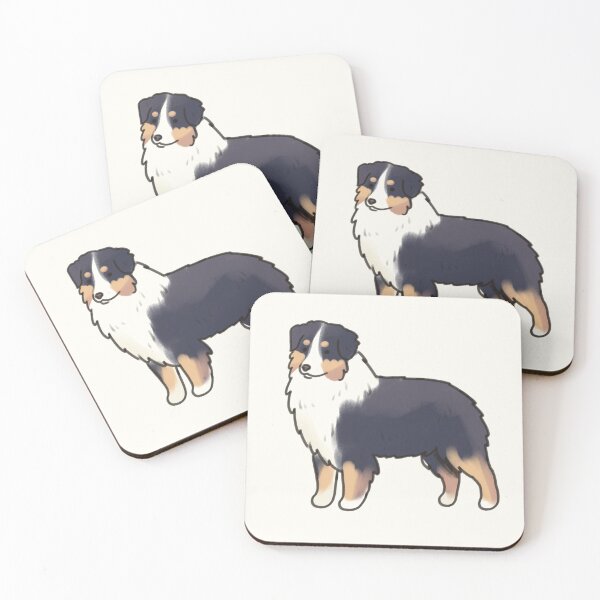 Item preview, Miniature American Shepherd dog illustration  designed and sold by Artofmayara.