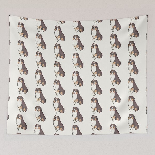 Item preview, Miniature American Shepherd dog art  designed and sold by Artofmayara.