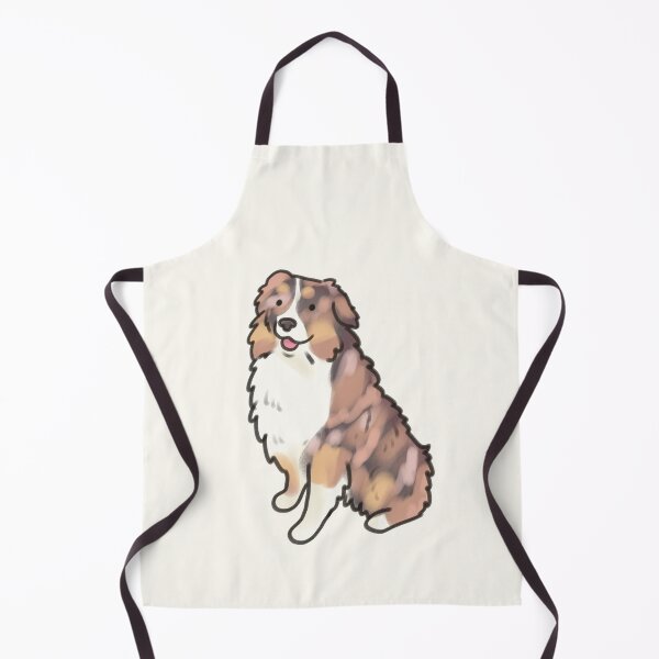 Item preview, Cute Miniature American Shepherd dog art designed and sold by Artofmayara.