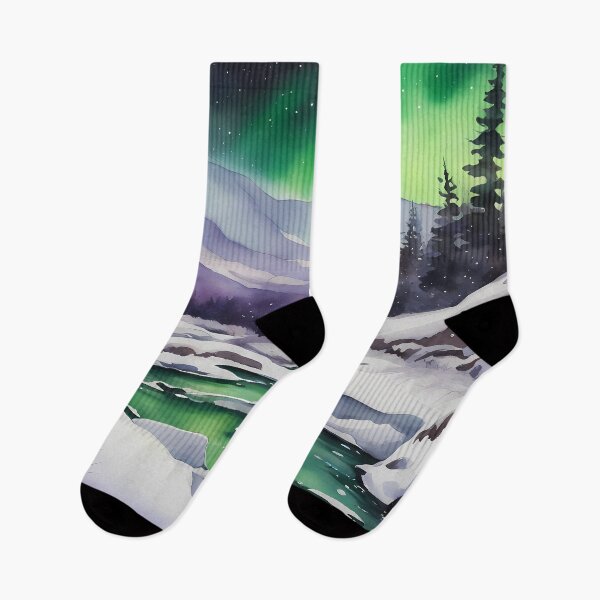 Item preview, Northern Lights with Snow designed and sold by CalmnessbyChoice.