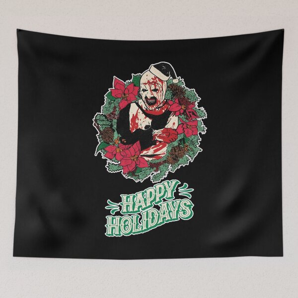 Item preview, Christmas Santa Scary Clown Horror Characters Holiday designed and sold by Morehedions.