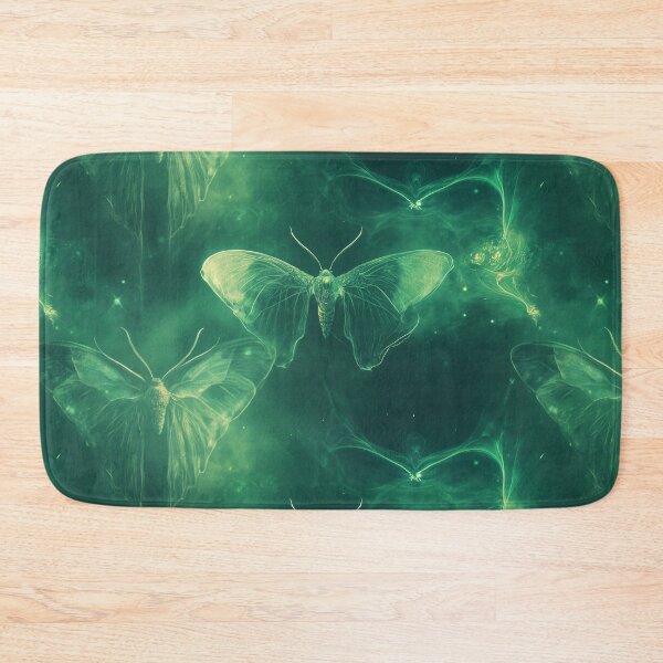Item preview, Luma Moth, A captivating arrangement of ethereal green moths in a dreamlike background, creating a surreal atmosphere of enchantment and mystery designed and sold by Reichcorp.