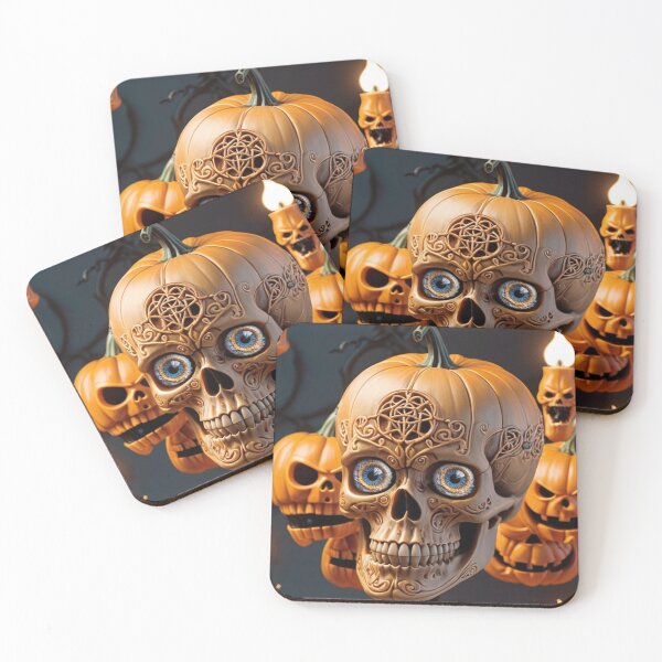 Item preview, Pumpkin Skull - Halloween Fusion Art designed and sold by AleksKos.