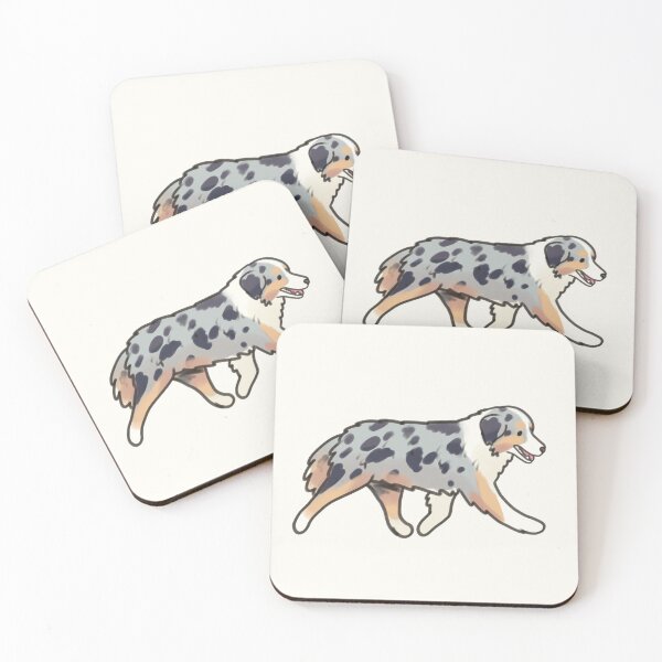 Item preview, Cute Miniature American Shepherd dog illustration  designed and sold by Artofmayara.