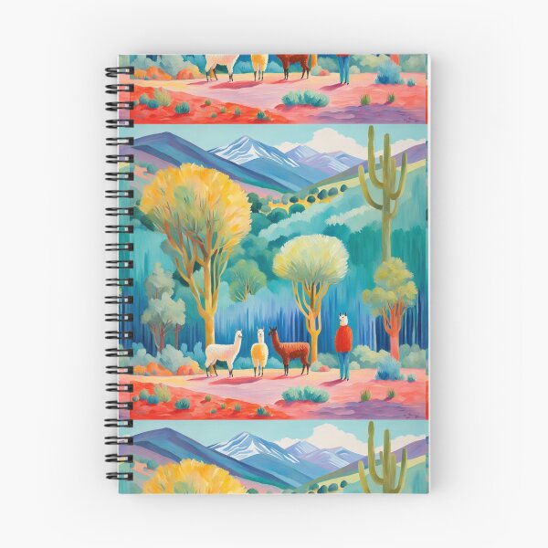 Item preview, Cute Llama family on a walk in the mountains designed and sold by Coolparrotgirl.