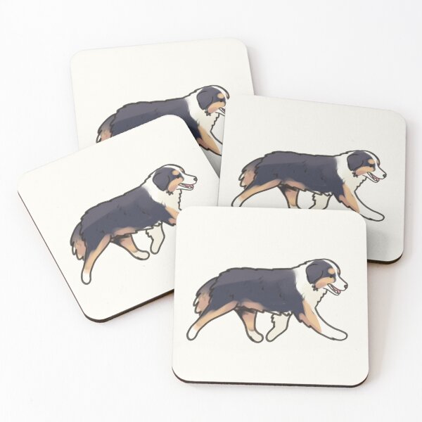 Item preview, Miniature American Shepherd dog illustration  designed and sold by Artofmayara.