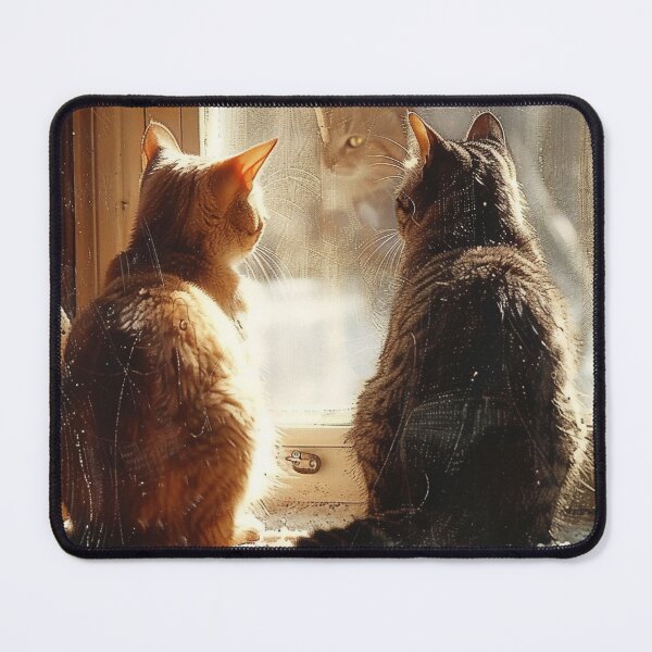 Item preview, Two cats watching the world designed and sold by FleurFrench.