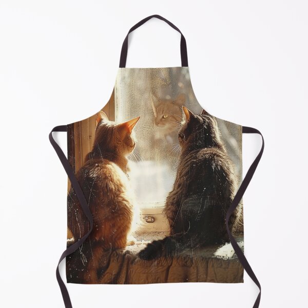 Item preview, Two cats watching the world designed and sold by FleurFrench.