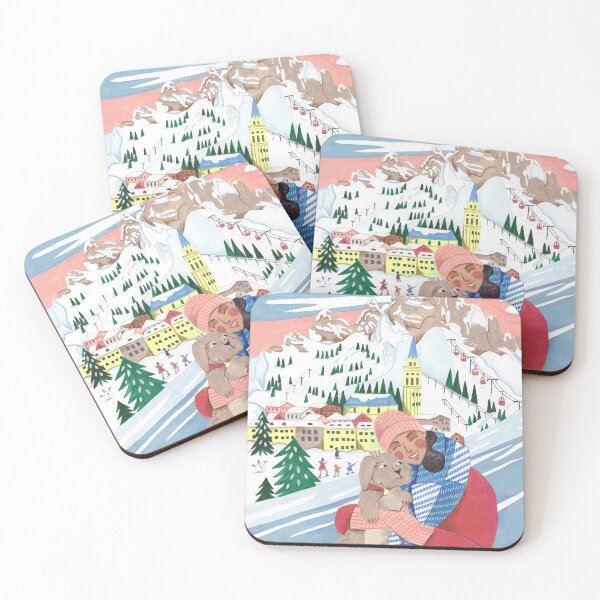 Item preview, Woman with dog in the mountains designed and sold by Caroline Bonne Müller.