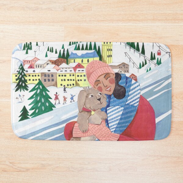 Item preview, Woman with dog in the mountains designed and sold by Caroline Bonne Müller.