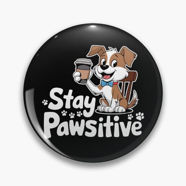 Item preview, Stay Pawsitive Dog Message Stay Positive designed and sold by SRXTees.