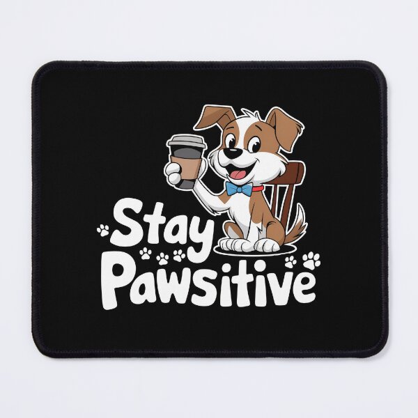 Item preview, Stay Pawsitive Dog Message Stay Positive designed and sold by SRXTees.