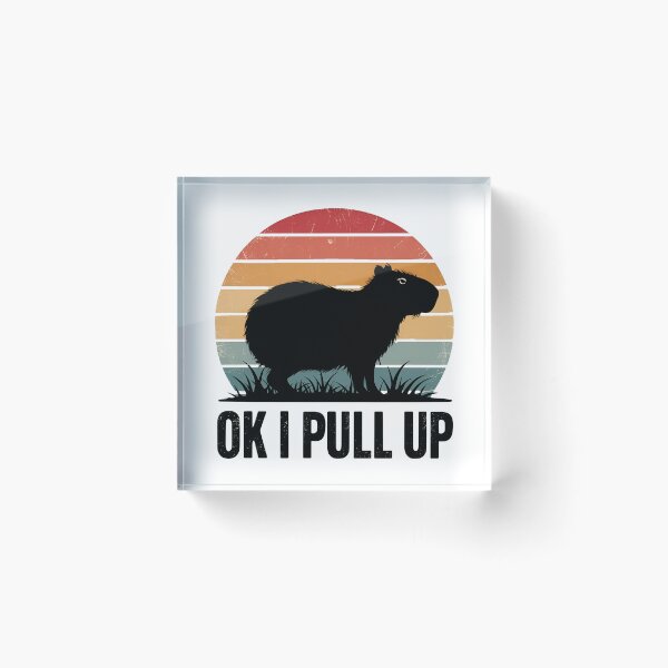 Item preview, Ok I Pull Up Capybara designed and sold by SRXTees.