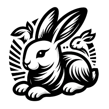Artwork thumbnail, Go Rabbit Go Rabbit by vectorillus