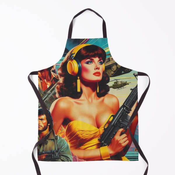 Item preview, 80s War Woman Collage designed and sold by PulpVintage.