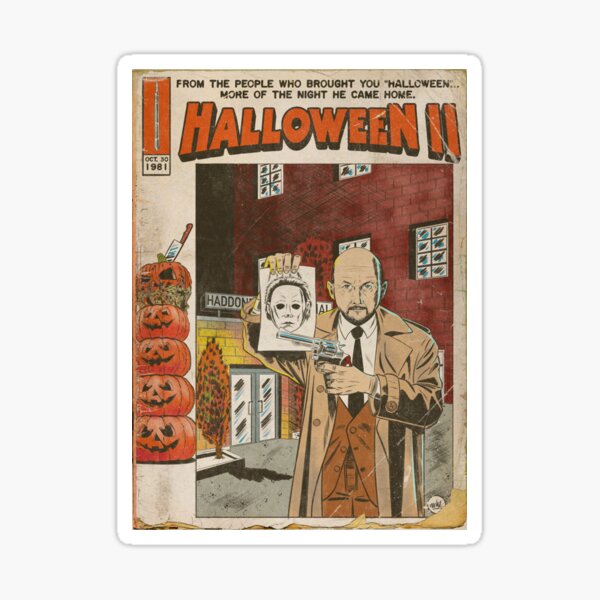 Item preview, Halloween II Movie Poster Comic Style designed and sold by Nache Ramos.