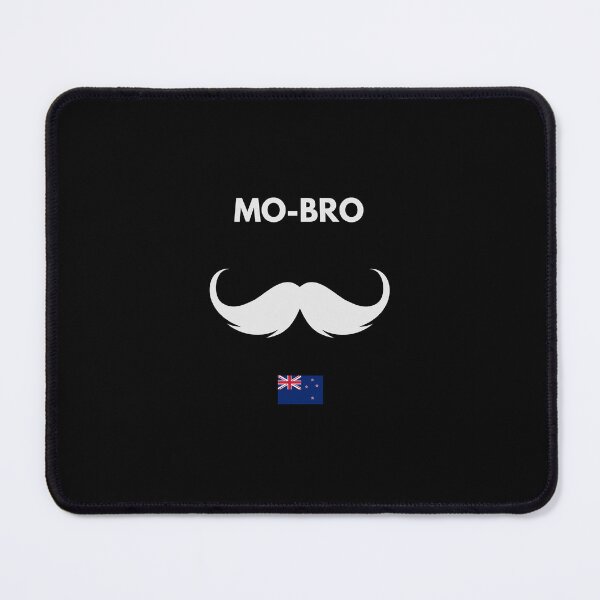 Item preview, MOvember Inspired MO-BRO New Zealand Moustache 1 T-Shirt and Stickers designed and sold by Wit-T-Merch.