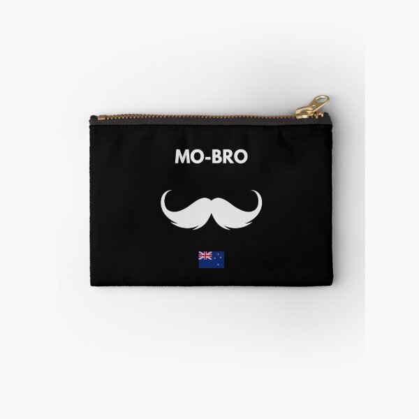 Item preview, MOvember Inspired MO-BRO New Zealand Moustache 1 T-Shirt and Stickers designed and sold by Wit-T-Merch.