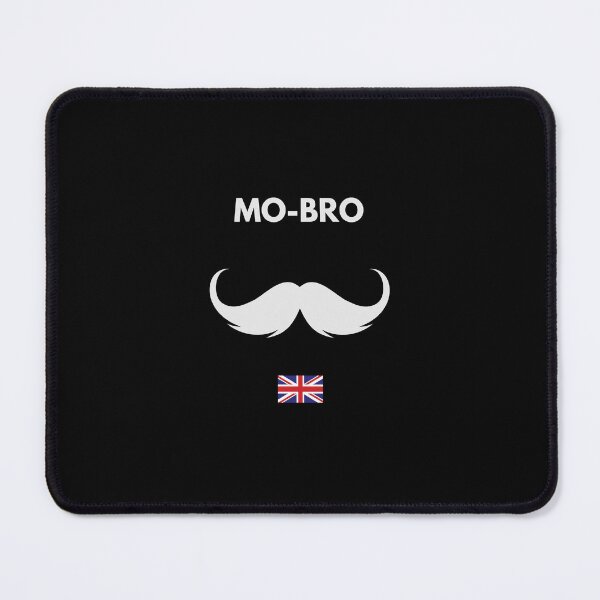 Item preview, MOvember Inspired MO-BRO UK Moustache 1 T-Shirt and Stickers designed and sold by Wit-T-Merch.
