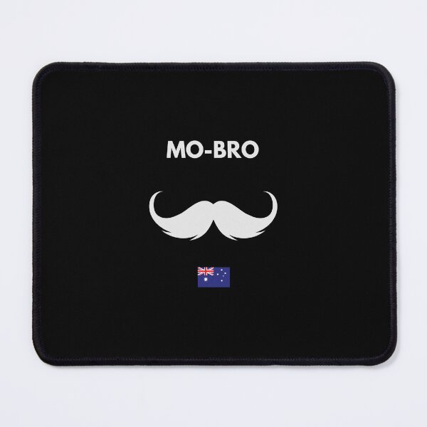 Item preview, MOvember Inspired MO-BRO Australia Moustache 1 T-Shirt and Stickers designed and sold by Wit-T-Merch.