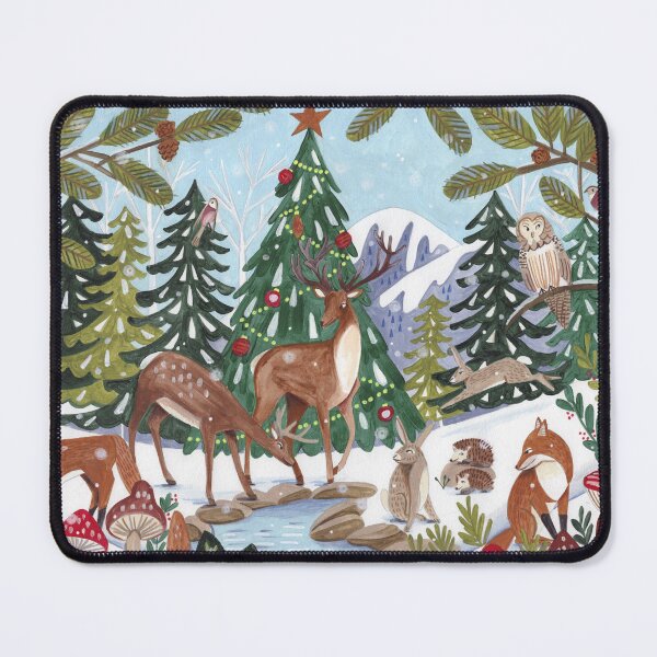 Item preview, Woodland animals in the Snowy Mountain Forest designed and sold by Caroline Bonne Müller.