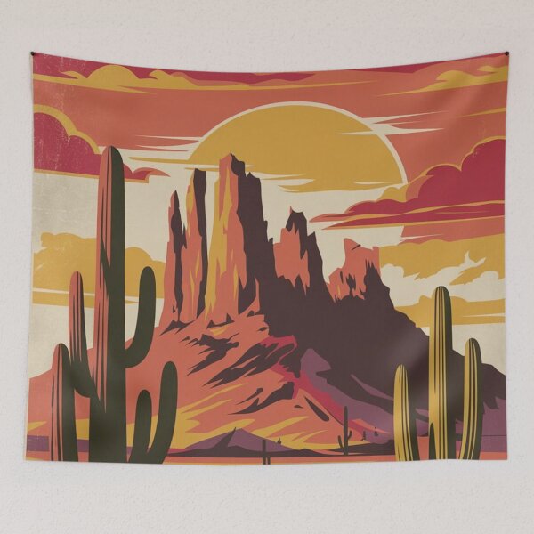 Item preview, Scottsdale Vintage Travel Poster designed and sold by TravelerRat.