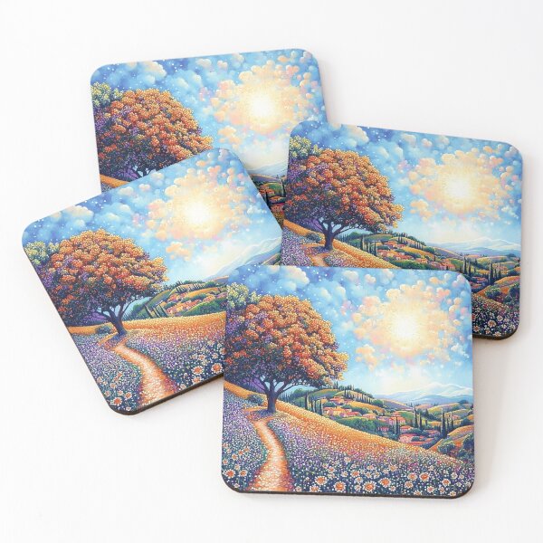 Item preview, Dreamy Countryside: Dotted Landscape of Colors designed and sold by Echodreams.