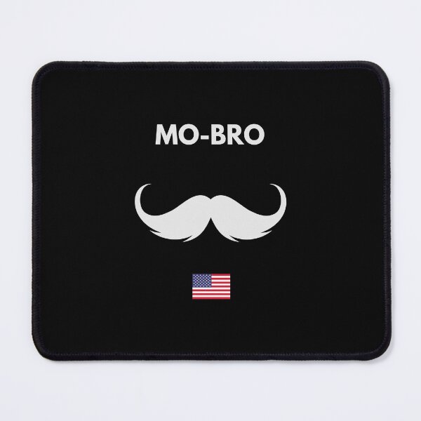 Item preview, MOvember Inspired MO-BRO USA Moustache 1 American T-shirts and Stickers designed and sold by Wit-T-Merch.