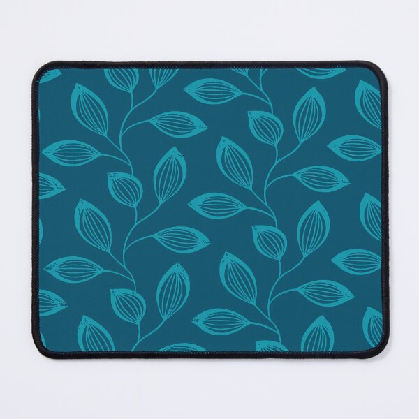 Item preview, Climbing Vine Leaves In Teal on Ultramarine designed and sold by taiche.