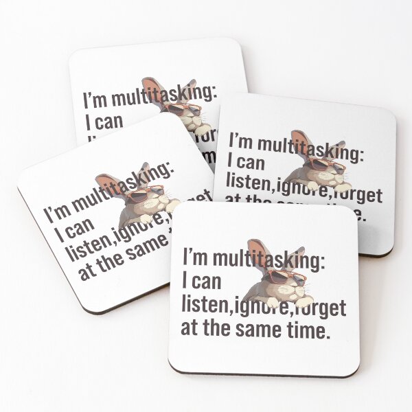 Item preview, Multitask Rabbit, Funny Animals designed and sold by DigitAIShop.