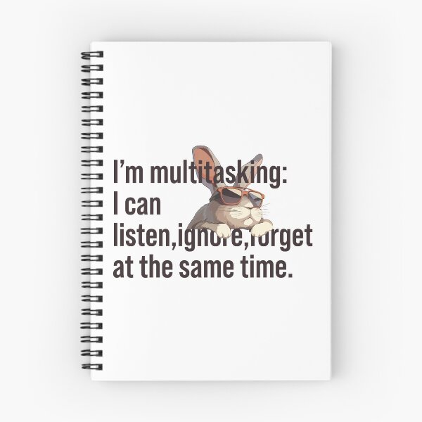 Item preview, Multitask Rabbit, Funny Animals designed and sold by DigitAIShop.