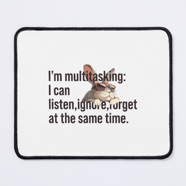 Item preview, Multitask Rabbit, Funny Animals designed and sold by DigitAIShop.