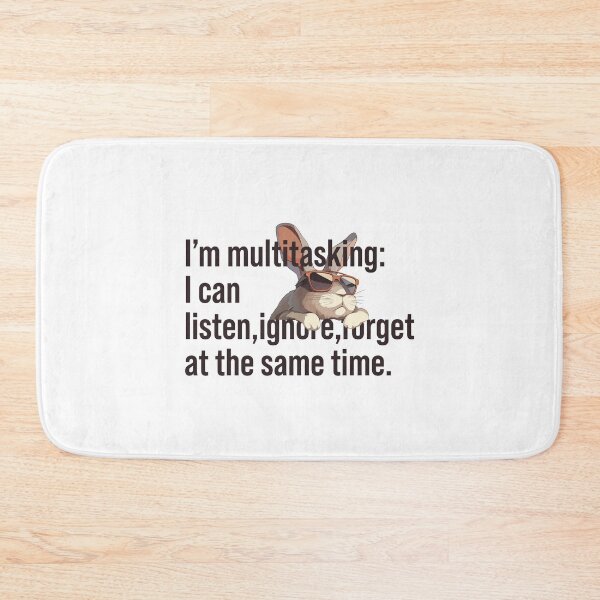 Item preview, Multitask Rabbit, Funny Animals designed and sold by DigitAIShop.