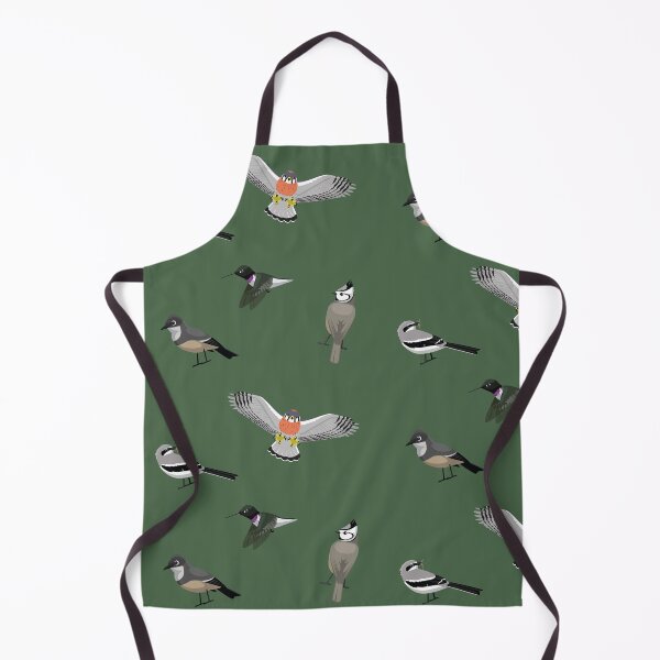 Item preview, American Bird Sticker Set Kestrel Shrike Hummingbird Phoebe Titmouse designed and sold by SUPERHERON.