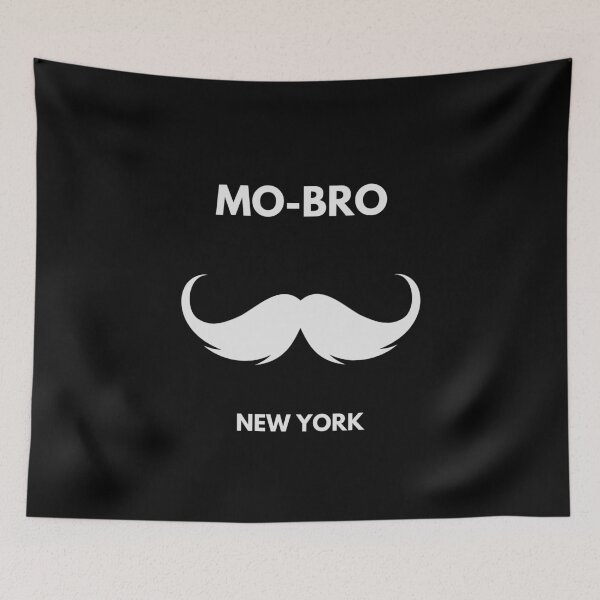Item preview, MOvember Inspired MO-BRO New York USA Moustache 1 American T-shirts and Stickers designed and sold by Wit-T-Merch.