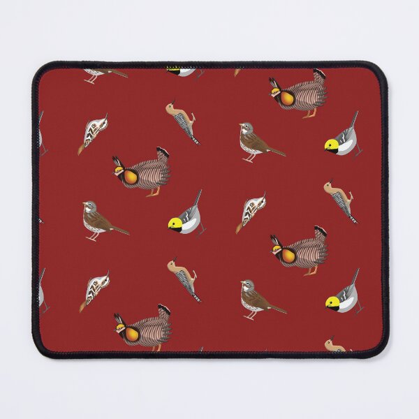 Item preview, American Bird Sticker Set Prairie Chicken Treecreeper Sparrow Woodpecker Warbler designed and sold by SUPERHERON.