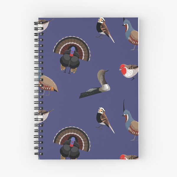 Item preview, American Bird Sticker Set Finch Turkey Quail Loon Longspur designed and sold by SUPERHERON.