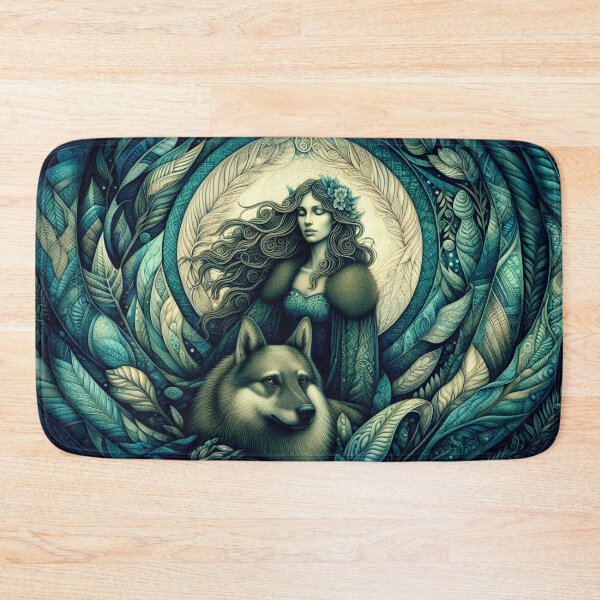Item preview, A mystical maiden and dog - friendship designed and sold by Mskathrynne.
