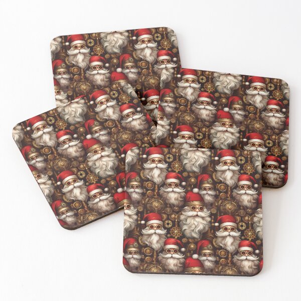 Item preview, Fun St Nicholas, Santa Clause, Father Christmas, Steampunk Christmas Pattern  designed and sold by Grang Art Artistic Designs.