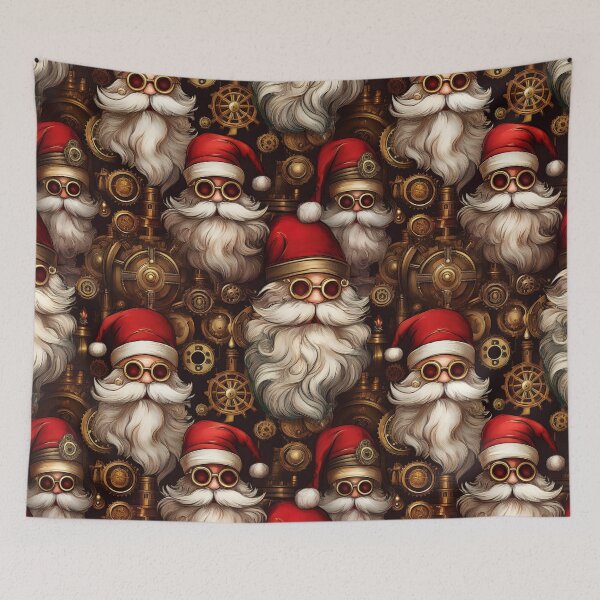 Item preview, Fun St Nicholas, Santa Clause, Father Christmas, Steampunk Christmas Pattern designed and sold by Camel & Quirk.