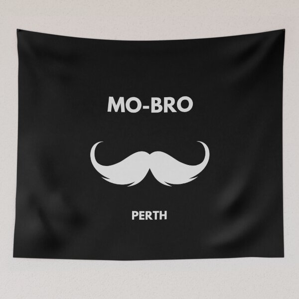 Item preview, MOvember Inspired MO-BRO Perth Australia Moustache 1 T-Shirt and Stickers designed and sold by Wit-T-Merch.