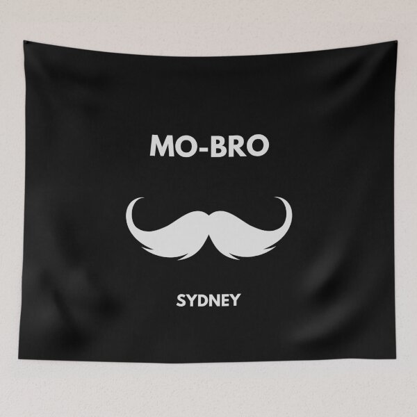 Item preview, MOvember Inspired MO-BRO Sydney Australia Moustache 1 T-Shirt and Stickers designed and sold by Wit-T-Merch.