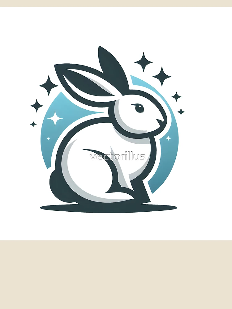 Thumbnail 4 of 4, Relaxed T-Shirt, Go Rabbit Go Rabbit designed and sold by vectorillus.