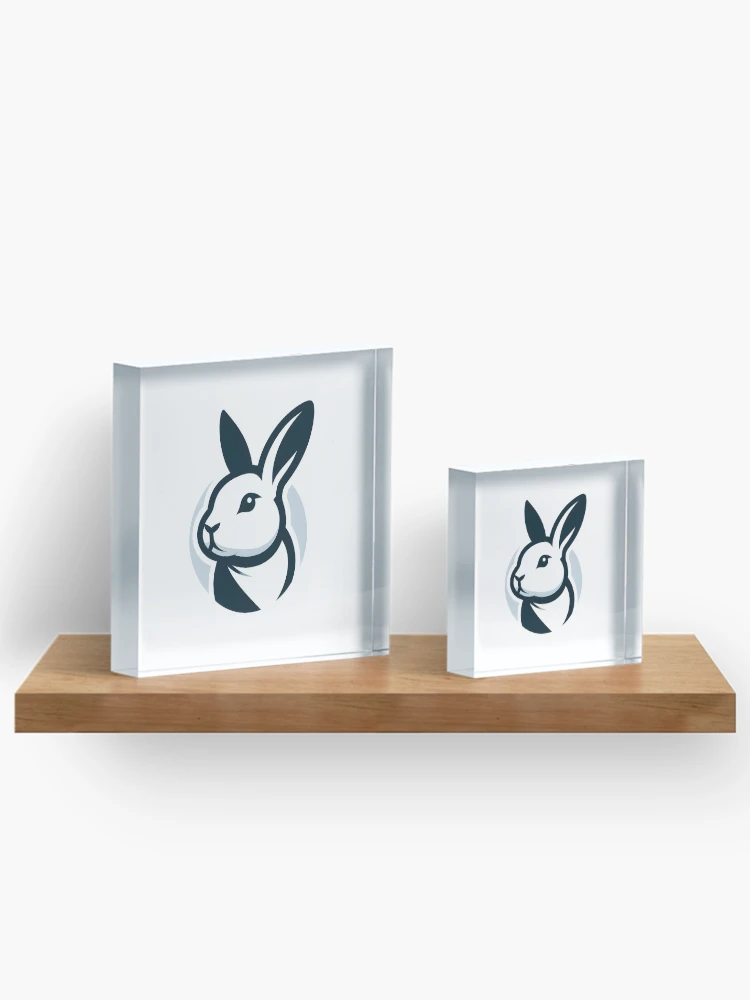 Thumbnail 3 of 5, Acrylic Block, Go Rabbit Go Rabbit designed and sold by vectorillus.