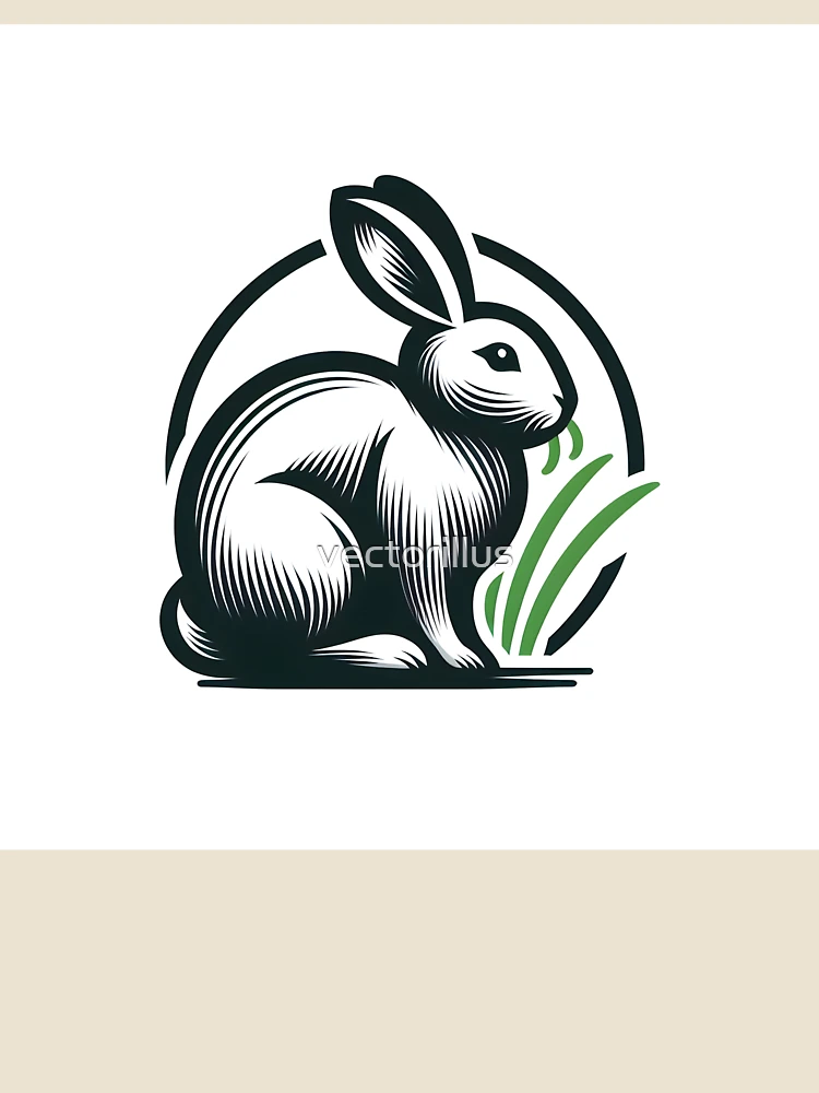 Thumbnail 4 of 4, Relaxed T-Shirt, Go Rabbit Go Rabbit designed and sold by vectorillus.