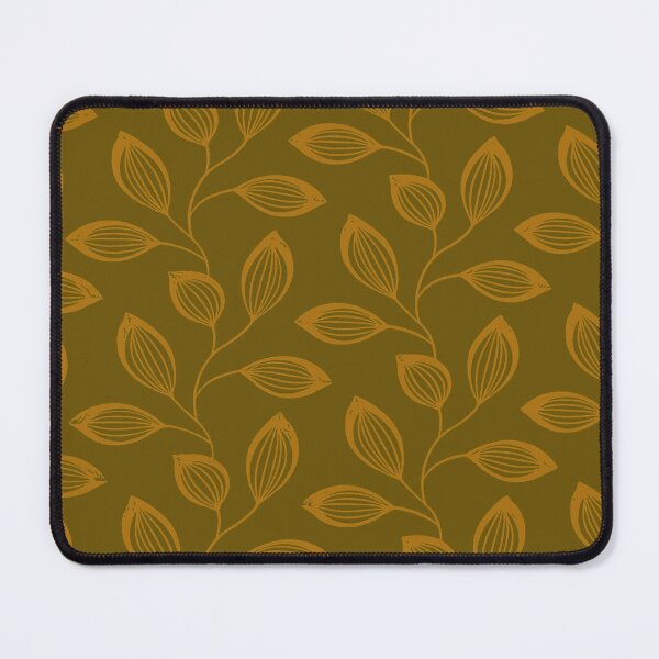 Item preview, Climbing Vine Leaves In Burned Orange On Brown designed and sold by taiche.