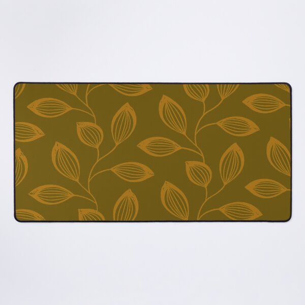 Item preview, Climbing Vine Leaves In Burned Orange On Brown designed and sold by taiche.