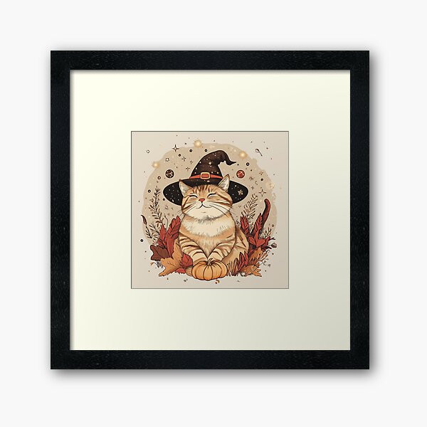 Item preview, Witch Kitty designed and sold by Cozy Nerdy Things.