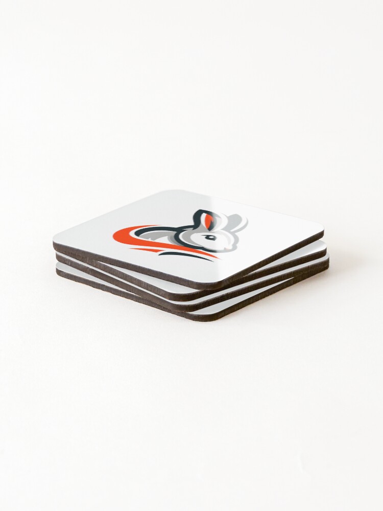 Thumbnail 4 of 5, Coasters (Set of 4), Go Rabbit Go Rabbit designed and sold by vectorillus.