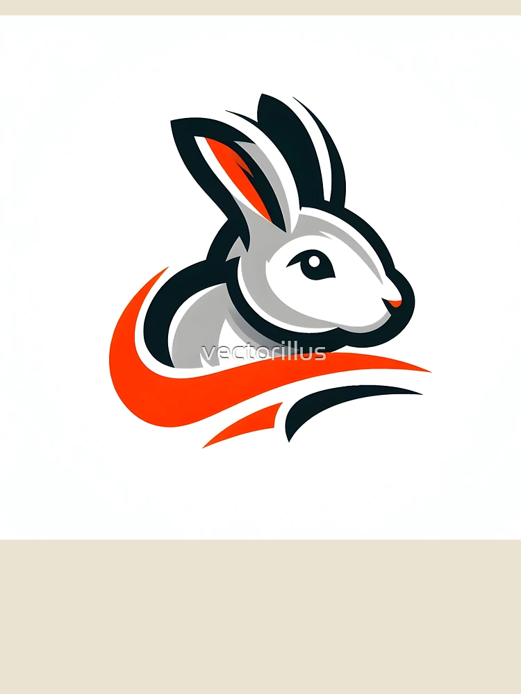 Thumbnail 4 of 4, Relaxed T-Shirt, Go Rabbit Go Rabbit designed and sold by vectorillus.